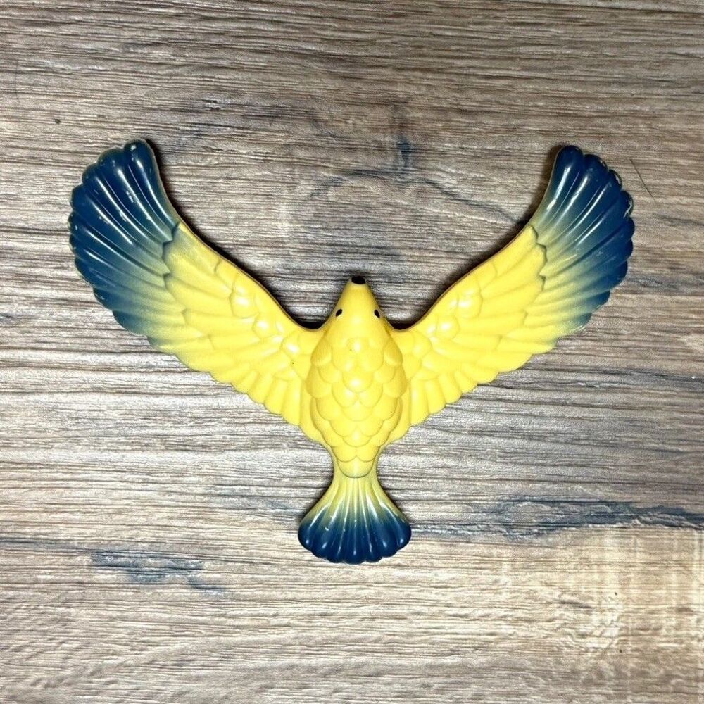 Balancing Eagle Gravity Bird Novelty Toy Set 2pcs Yellow Green Blue